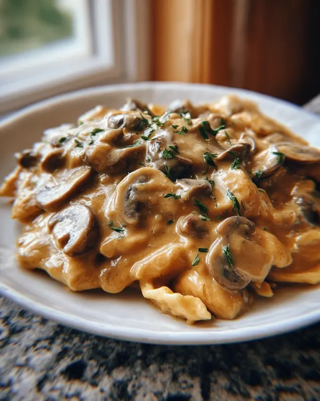 Hähnchen Stroganoff Rezept