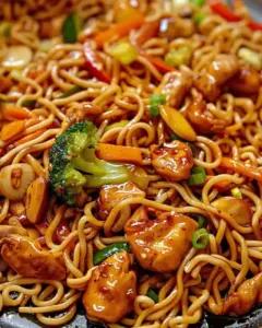 Schnelle Hähnchen-Teriyaki-Nudeln