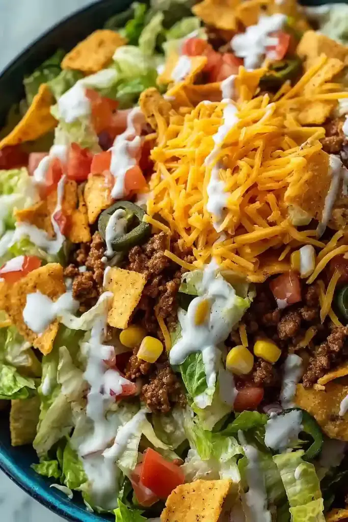 High Protein Taco Salat Rezept