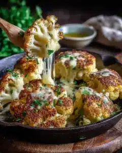 Knusprige Käse-Blumenkohl Pfanne