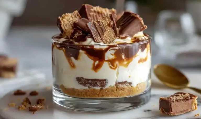 Kinder Bueno Käsekuchen im Glas ohne Backen