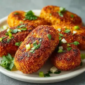 Crispy Linsenkroketten aus der Heißluftfritteuse