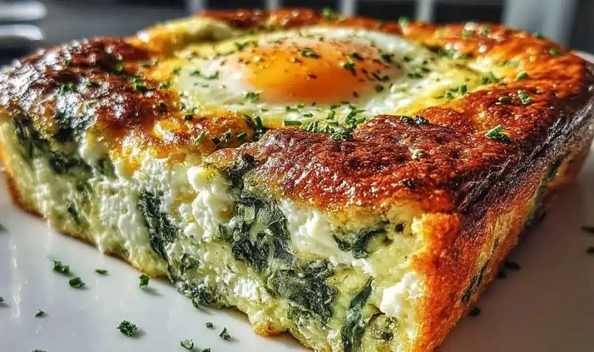 Low Carb Spinat Feta Auflauf