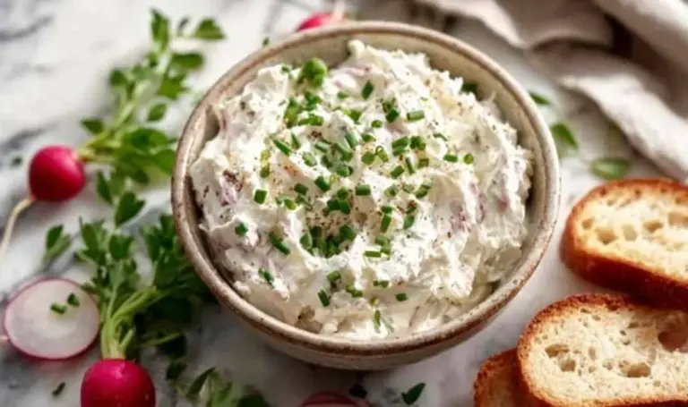 Radieschen Frischkäse Dip Rezept