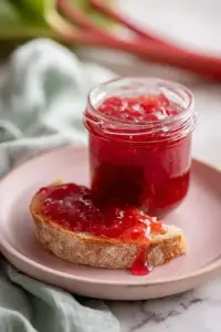 Hausgemachte Rhabarbermarmelade