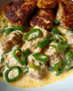 Schweinefilet in cremiger Sahnesauce