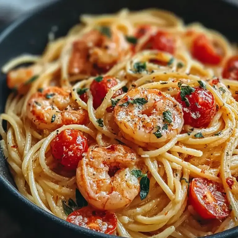 Spaghetti Garnelen Frischkäsesauce