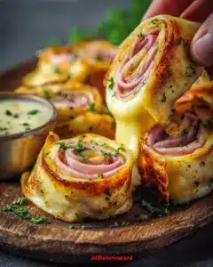 Wrap-Röllchen Heißluftfritteuse: Schinken & Käse Fingerfood