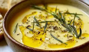 Zitronen-Rosmarin-Weißbohnensuppe