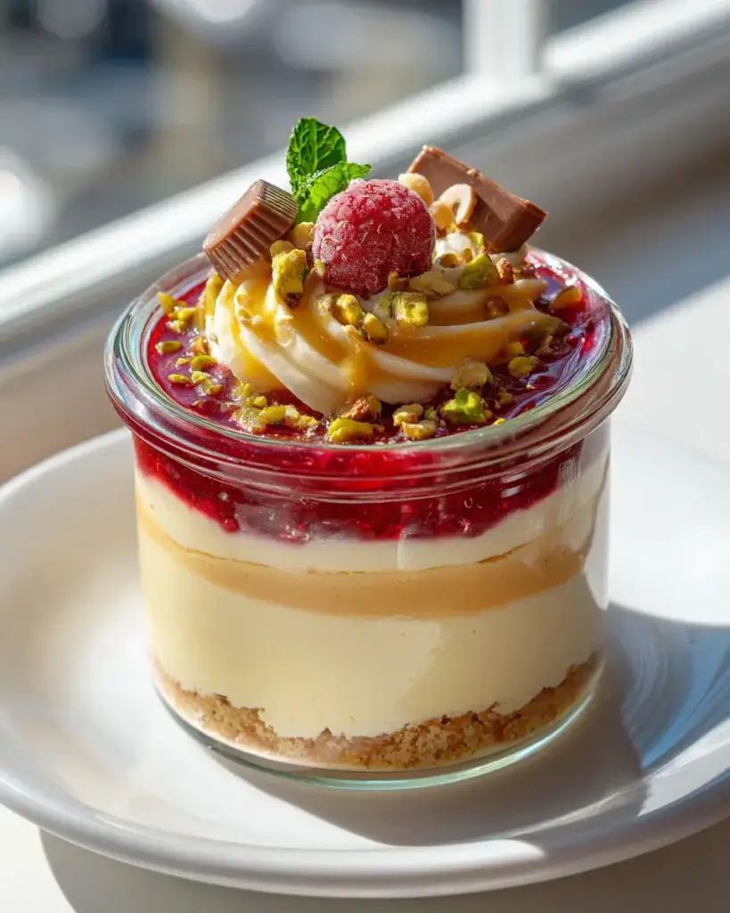 cheesecake im glas rezept mit toppings