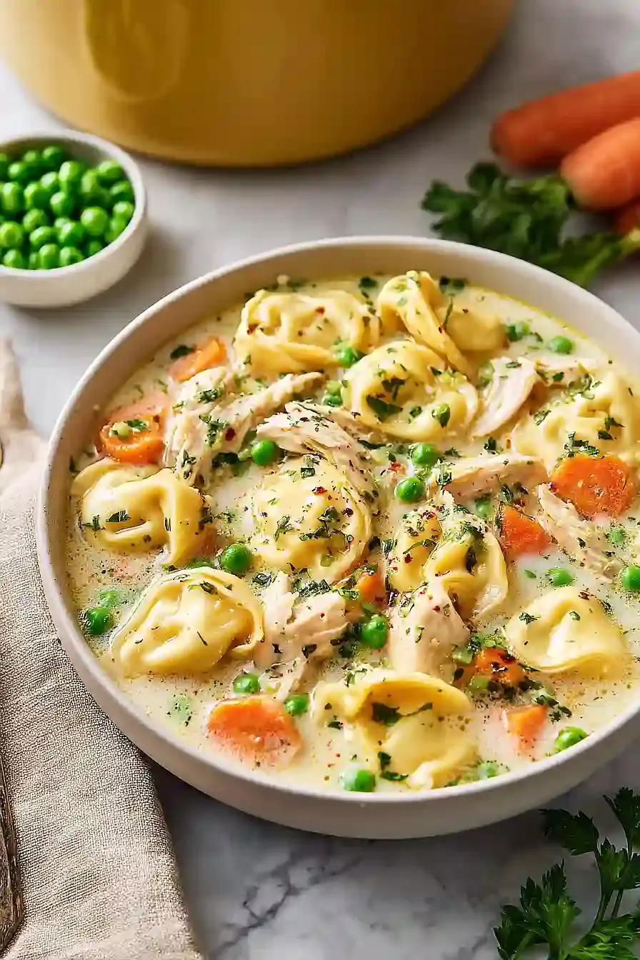 cremige hühnersuppe tortellini rezept