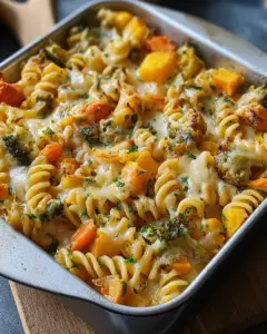 Einfacher Gemüse-Nudel-Auflauf