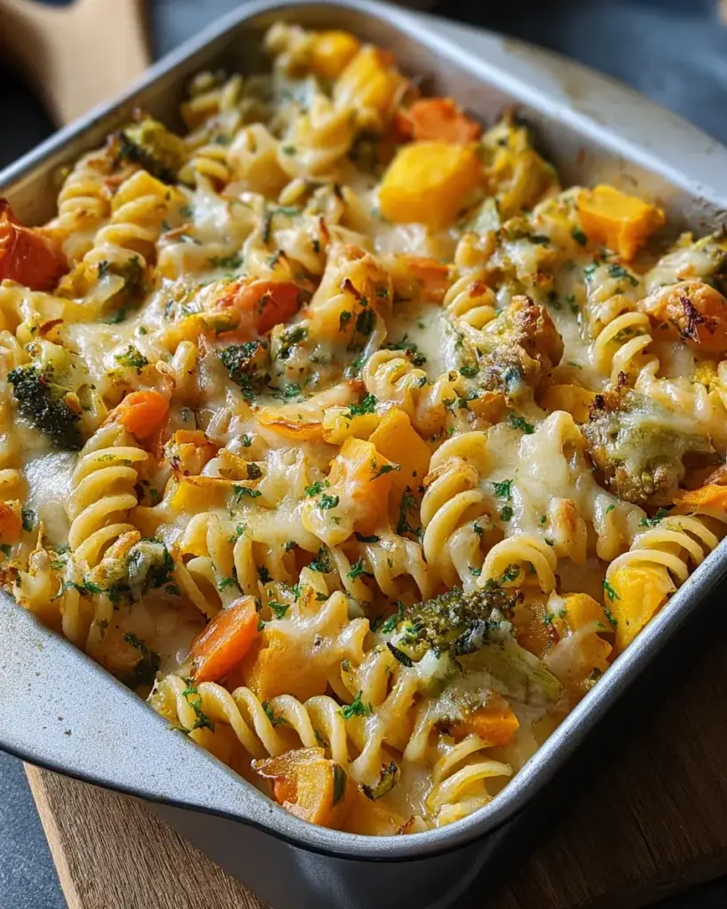 einfacher gemüse nudel auflauf rezept