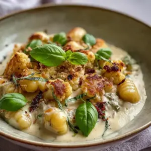 Gebratene Gnocchi mit karamellisiertem Blumenkohl