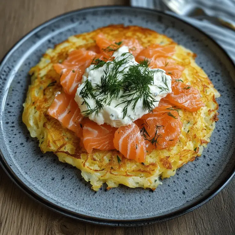 großer rösti mit lachs und frischkäse rezept