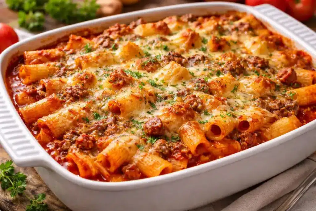 rigatoni al forno rezept