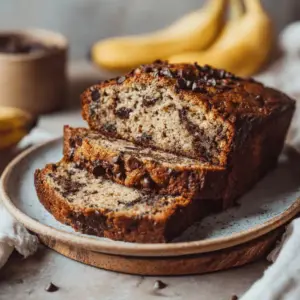 Veganes Bananenbrot mit Schokochips