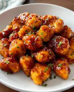Air Fryer Honig BBQ Hähnchen Bissen