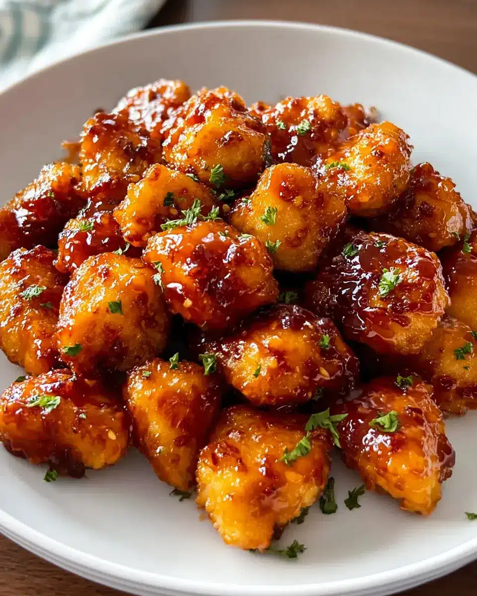 Air Fryer Honig BBQ Hähnchen Bites