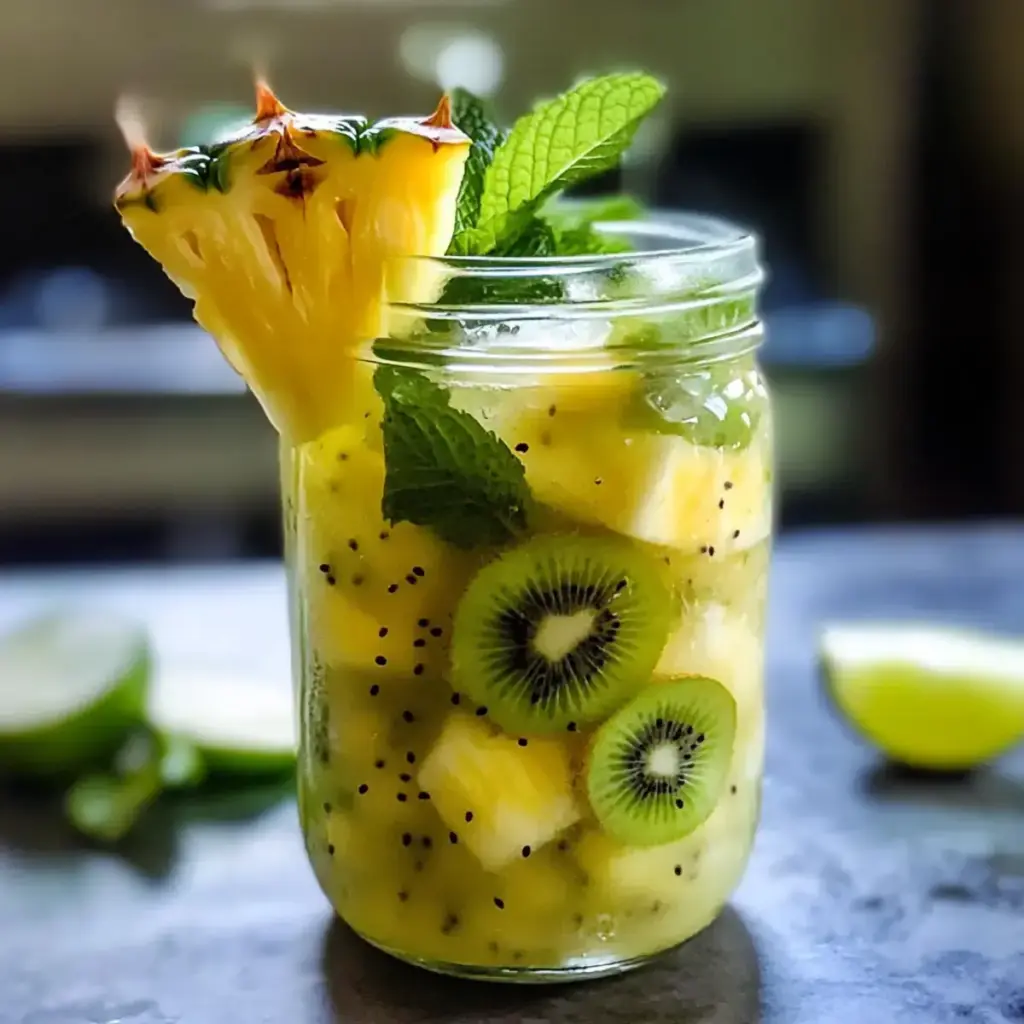 Ananas Kiwi Mojito Rezept