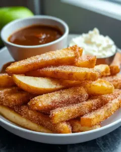 Knusprige Air Fryer Apfel-Pommes