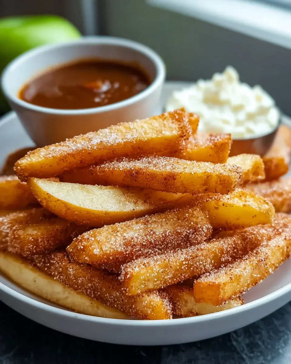 Apfel Pommes Heißluftfritteuse