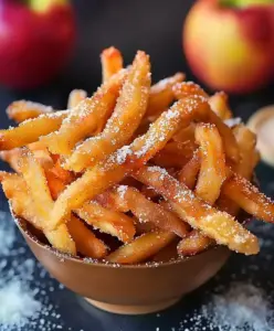 Knusprige Apfel Pommes aus der Heißluftfritteuse – Einfach & Gesund