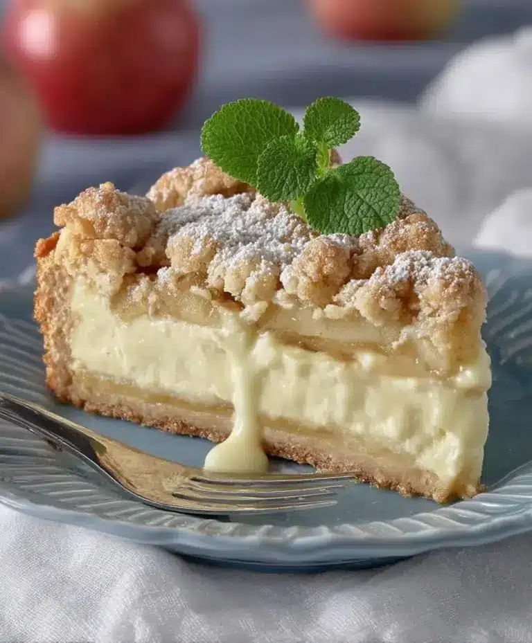 Apfel Pudding Kuchen Rezept