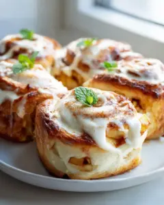Apfel-Vanille-Frischkäse-Rollen