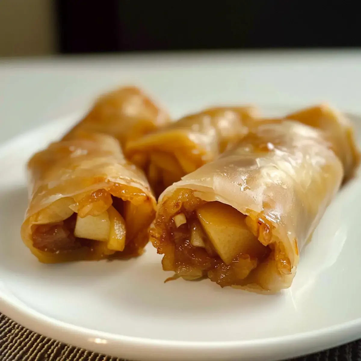 Apfelkuchen Reisblatt Rollen Rezept