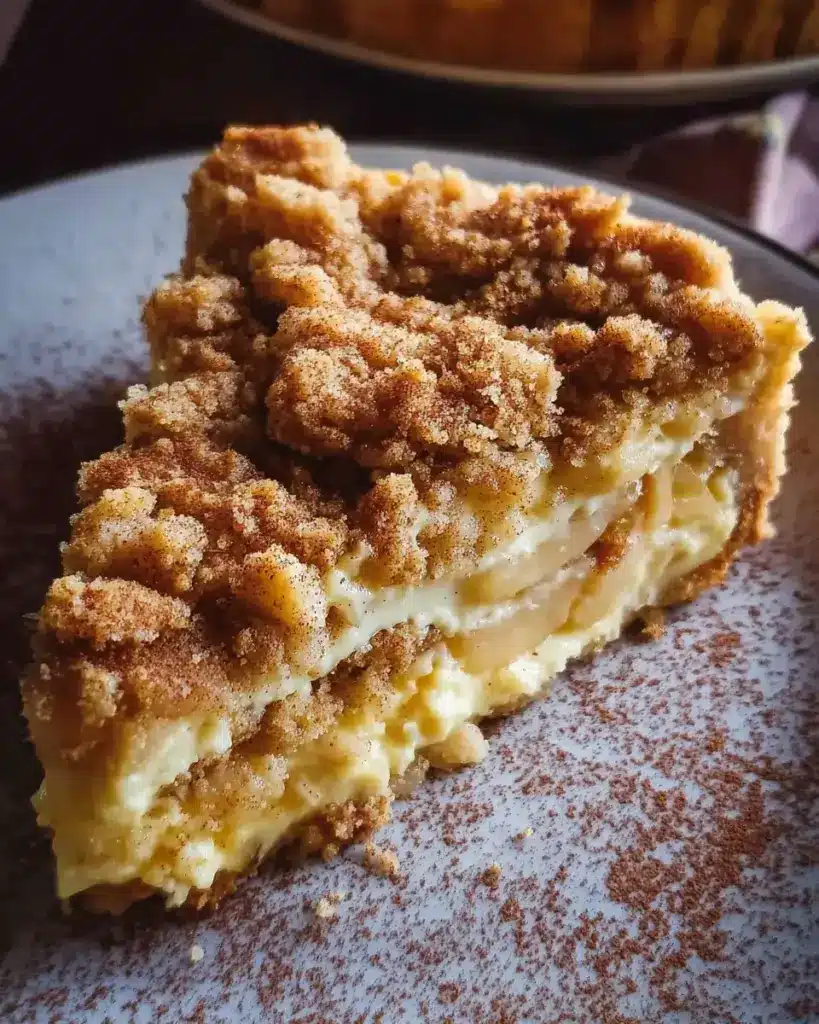 Apfelkuchen mit Puddingstreuseln
