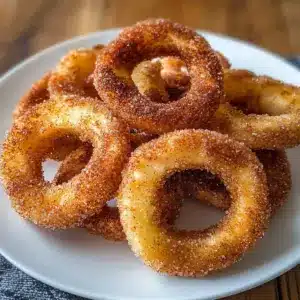 Luftfritteuse Zimt-Apfelringe