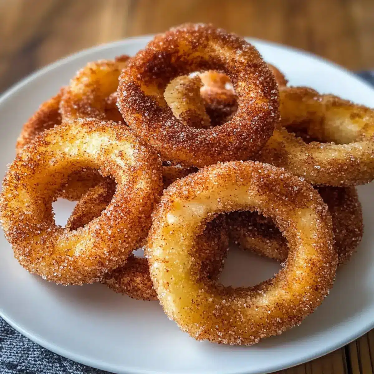 Apfelringe aus der Heißluftfritteuse