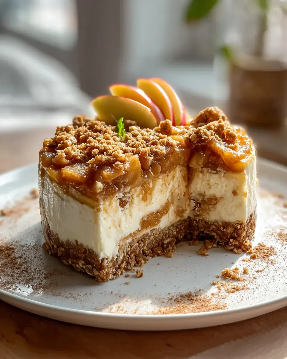 Apple Crumble Cheesecake Rezept