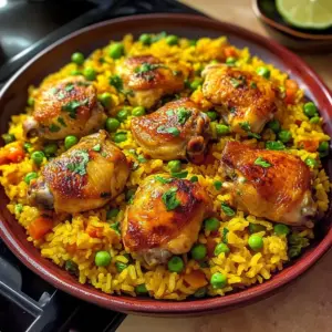 Authentisches Arroz Con Pollo – Kubanischer Reis mit Hühnchen