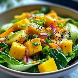 Asiatischer Spitzkohl-Mango-Salat
