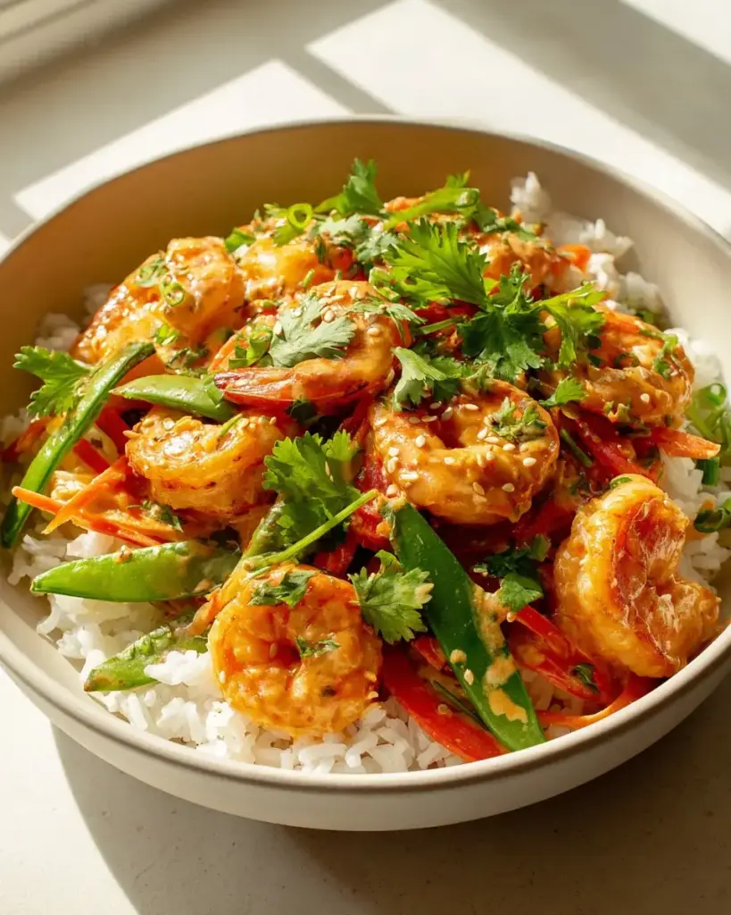 Bang Bang Garnelen Bowl Rezept