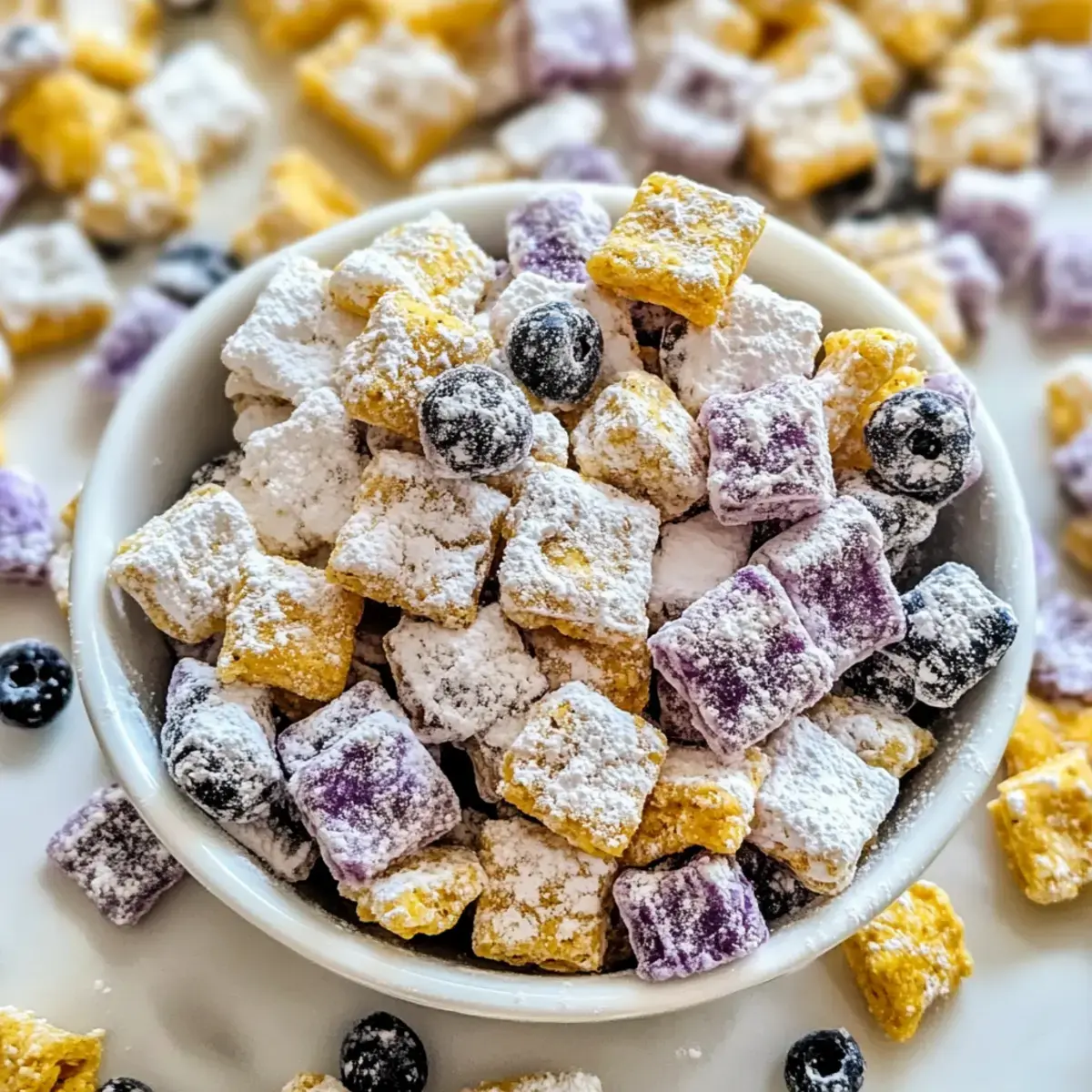BlaubeerZitroneKasekuchenPuppyChowRezept