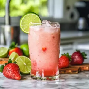 Erdbeer-Limetten-Limonade