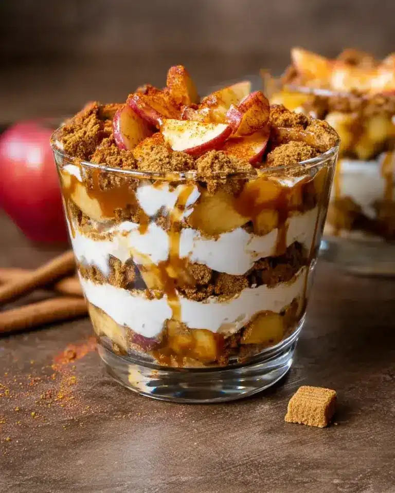 Bratapfel Karamell Spekulatius Trifle Rezept