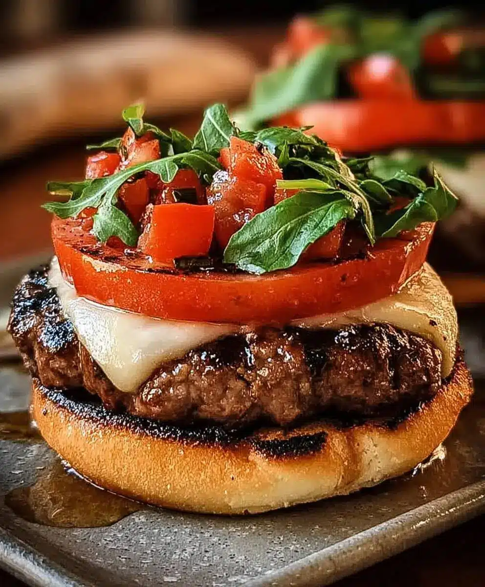 Bruschetta Burger Rezept 2 Bruschetta Burger Rezept