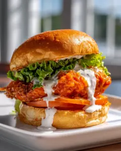 Das ultimative Buffalo Chicken Sandwich mit cremigem Ranch Dressing