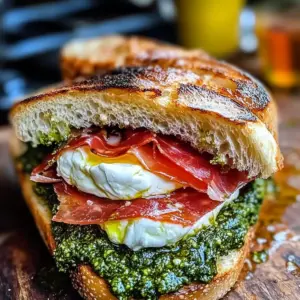Gourmet Burrata Pesto Sandwich
