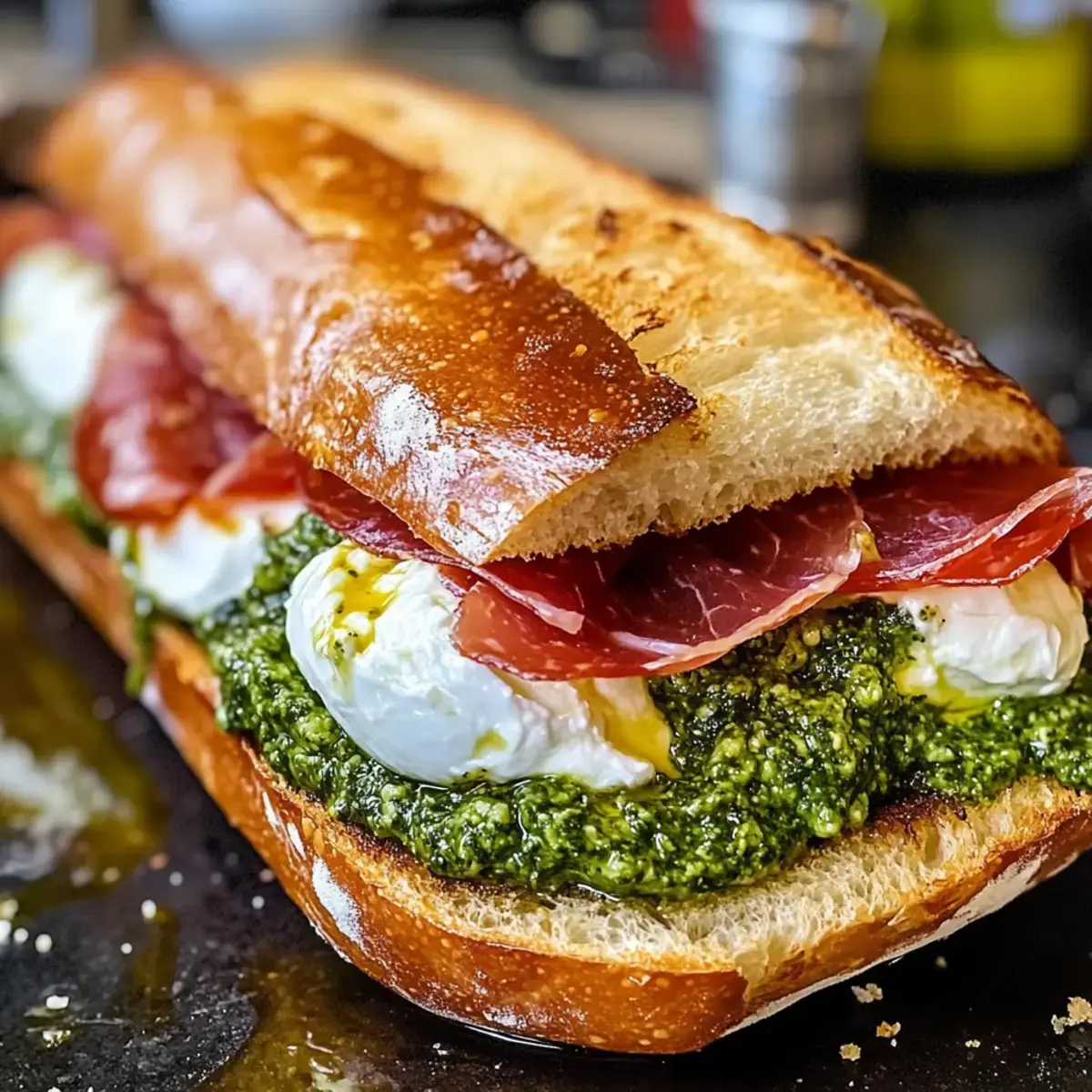 BurrataPestoSandwichRezept