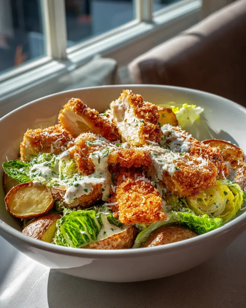 Caesar Hähnchen Bowl Rezept