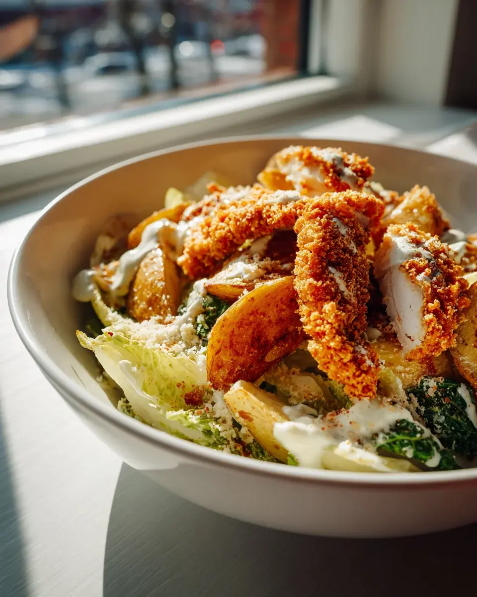 Caesar Hähnchen Bowl Rezept