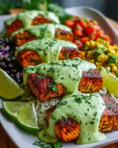 Cajun Lachs mit Avocado & Limette