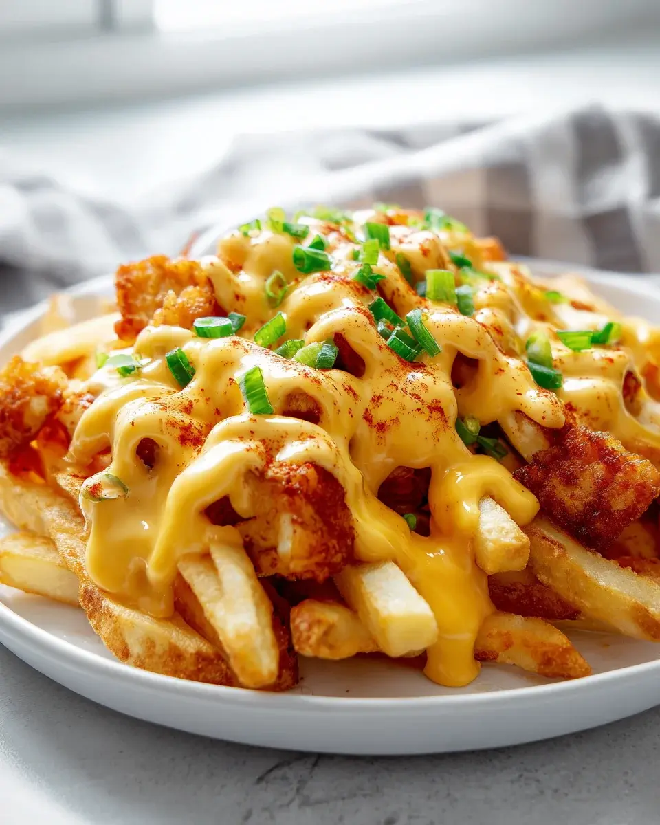 CheeseStickLoadedFriesRezept