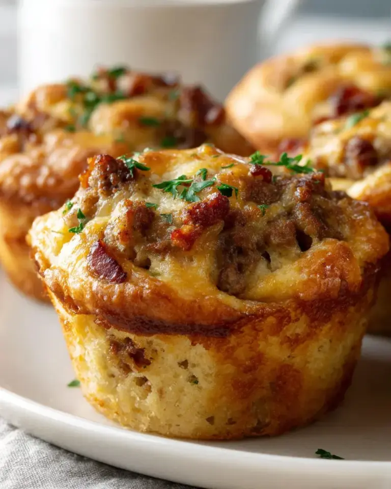 Cheeseburger Muffins Rezept Beef Bacon Pizzateig