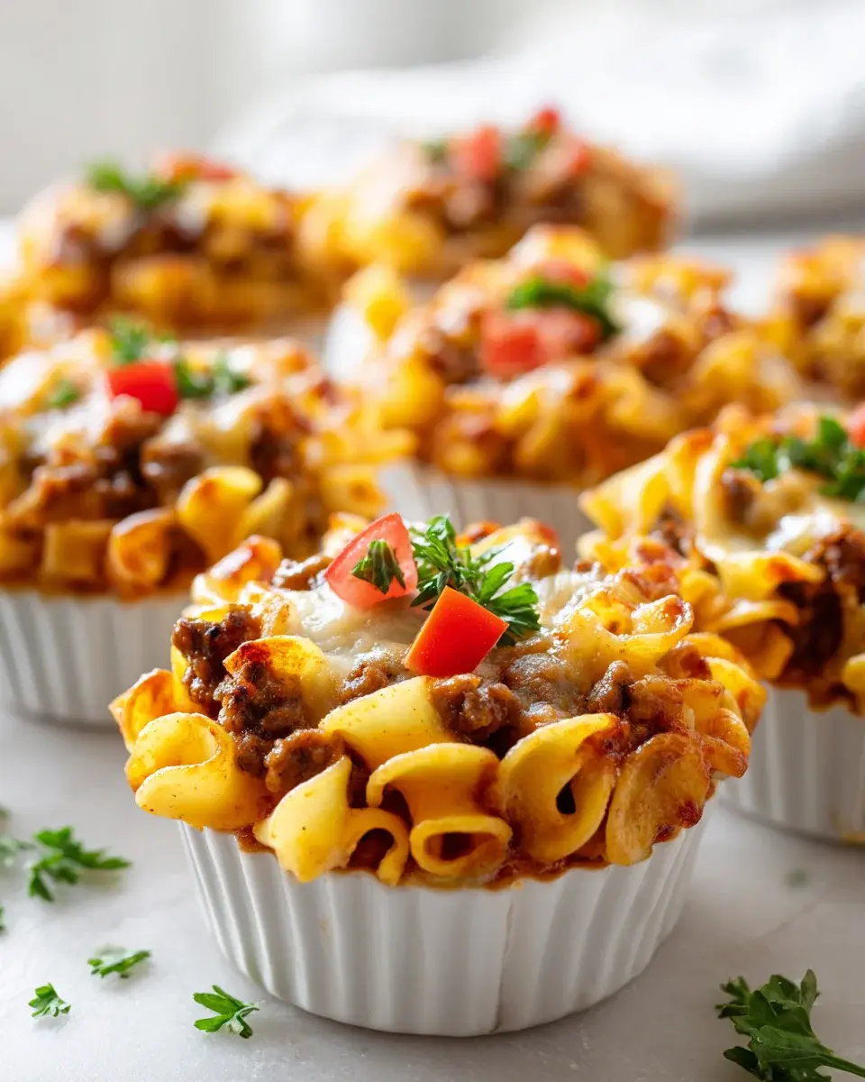 CheeseburgerNudelMuffins